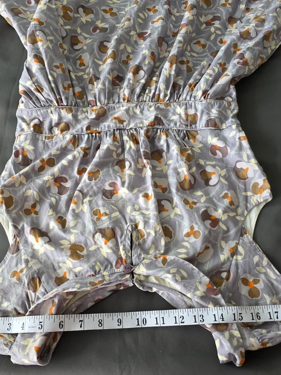 Retro Mary Jane/Tea Dress Short Sleeve Light Lavender Sz 7/8 Lined 100% Cotton - Picture 14 of 14